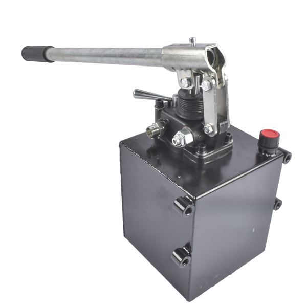 液压泵 Double Acting Hydraulic Hand Pump, 3600 PSI & 1.5 CID, Hand Operated Hydraulic Pump with 5 Quart Tank and Changeover Valve, 3/8" NPT Ports Portable Hydraulic Power for Equipment Maintenance-7