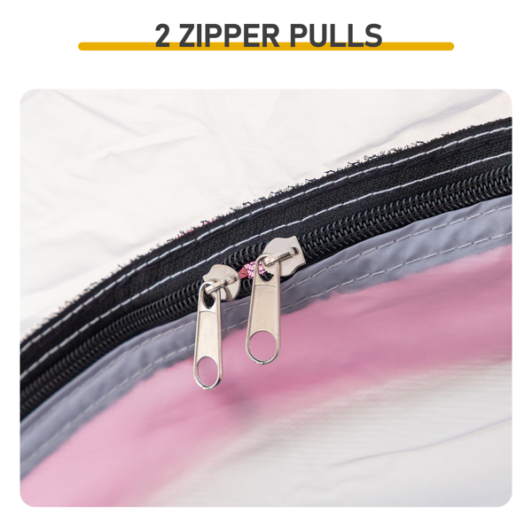 6人 灰红色 露营帐篷 涤纶布 玻纤杆 304.8*274*198cm 家庭帐篷-9