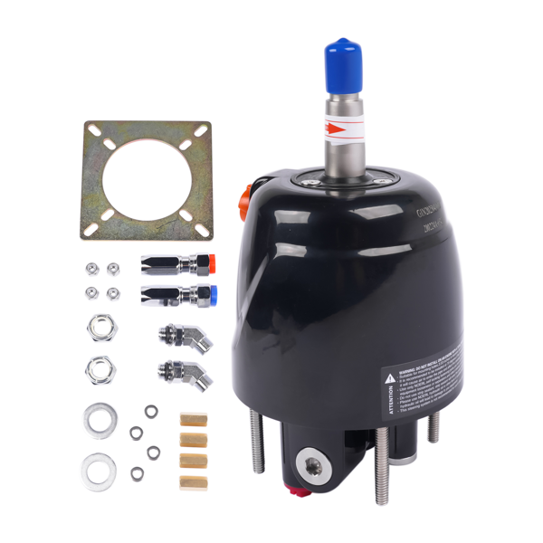 液压转向舵 HH4314-3 Front Mount Helm 1.4Cu Hydraulic Outboard Steering Pump Fit for Standard Marine w/ Mounting Plate-7