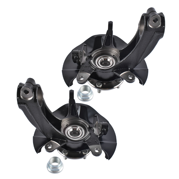 转向节总成 2PCS Front Left & Right Steering Knuckle & Wheel Hub Bearing Assembly Replacement for Honda Civic EX LX EX-L 2017-2020 51216-TET-H00 51211-TET-H00-1