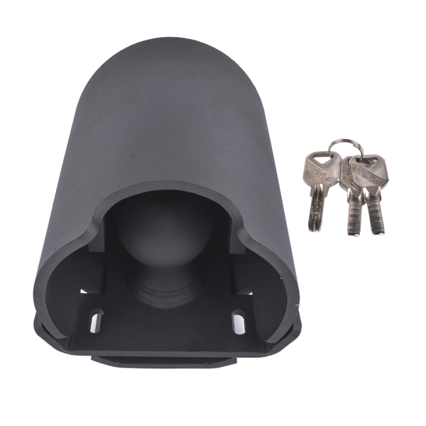 拖车锁 2-5/16-Inch Red Trailer Coupler Lock Heavy-Duty Carbon Steel w/ Weatherproof Shield-4