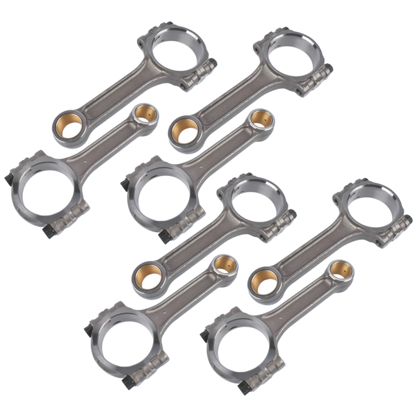 连杆 5.7'' I-Beam Forged 5140 Steel Connecting Rods Set Fit for Chevy Small Block 350 Bushed-6