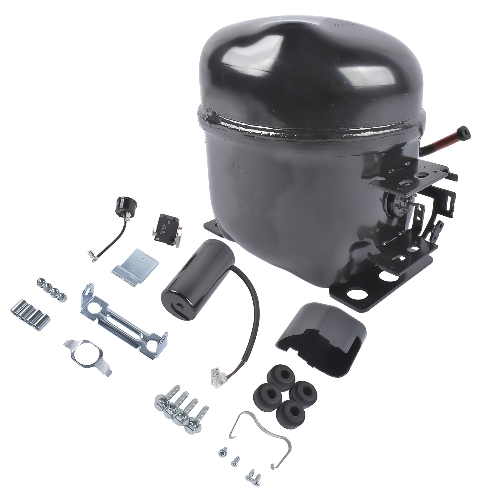 AE4430Y-AA1A CMP1401 Refrigeration Compressor R-134a 220-240V 50Hz 1/4HP 1 Phase for Ice Machines Refrigeration view 3