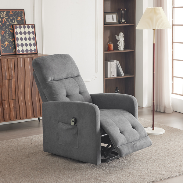 1pcs 深灰色 织物 电动升降老人椅 120kg 室内功能椅 英国-6