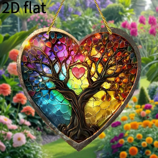 CIFbuy多彩亚克力生命树捕阳装饰 防水耐刮情人节家居礼物（TikTok、temu下自提）-6