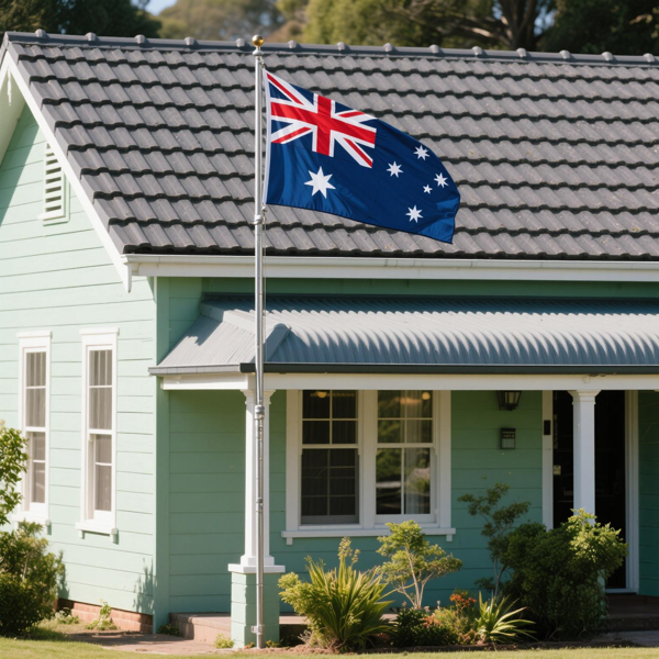 2面 澳大利亚国旗60x90cm 2x3FT 户外悬挂花园装饰澳大利亚国旗-10