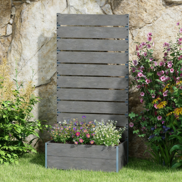 高架花园床/木制花盆 /木材种植箱-7