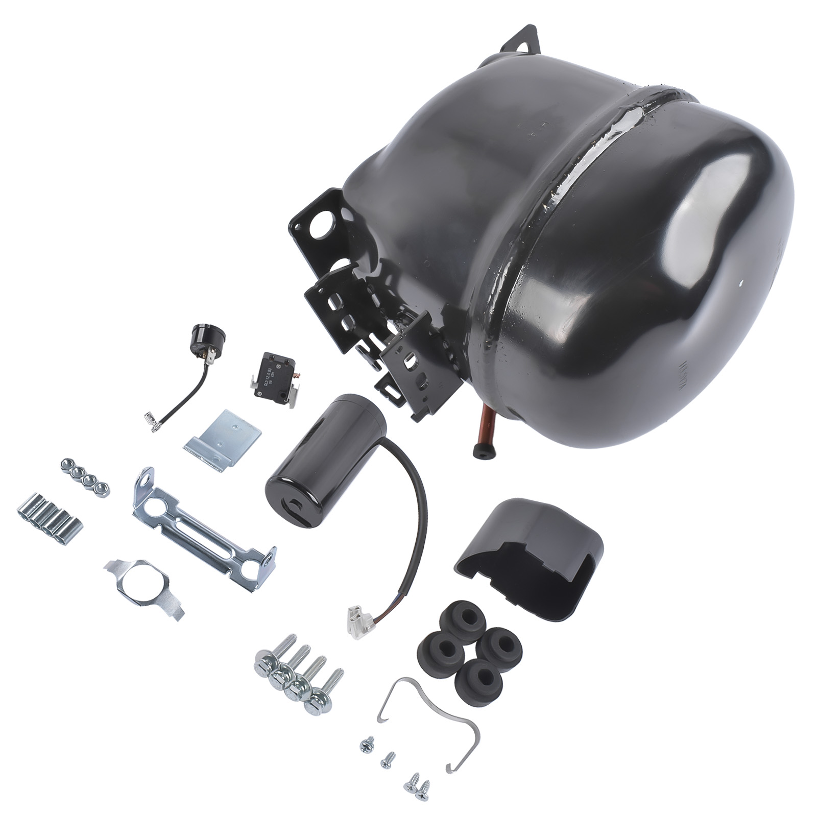 AE4430Y-AA1A CMP1401 Refrigeration Compressor R-134a 220-240V 50Hz 1/4HP 1 Phase for Ice Machines Refrigeration view 5