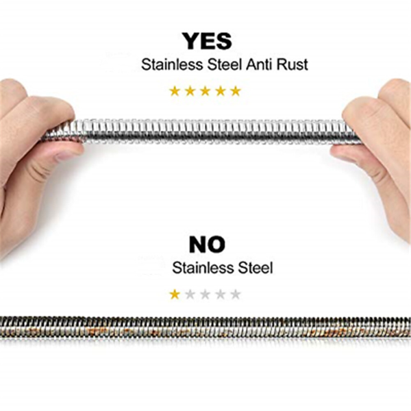 3米/118英寸淋浴头花洒软管软性花洒软管（不含花洒淋浴头）-3