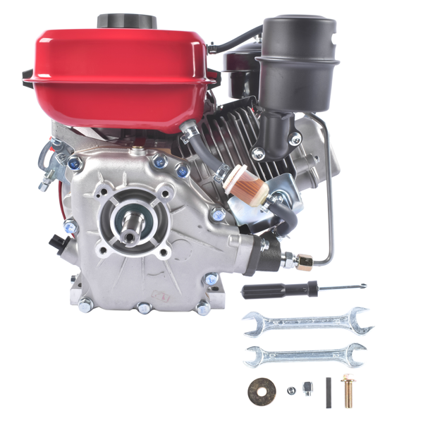 A3-红色3HP四冲程单缸柴油发动机 3HP 4-stroke Heavy Duty Single Cylinder Diesel Motor Engine 196CC/2200W (Red)-1