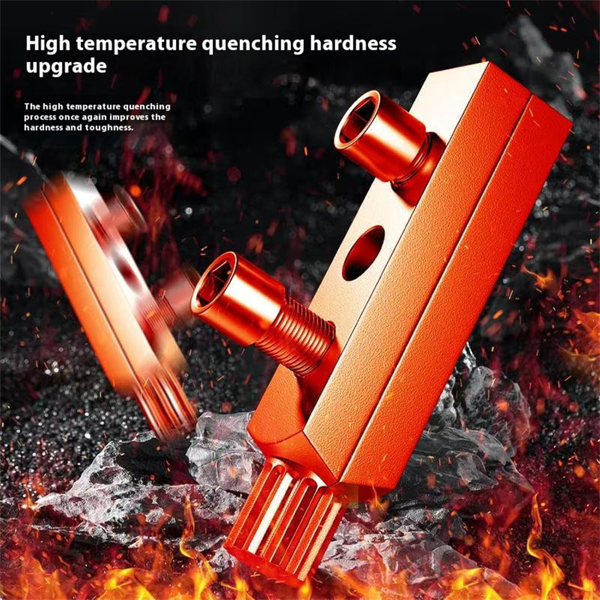 损坏螺丝拆卸和拆卸器的剥离螺丝提取器套装 易拆螺栓抽取套件 断裂内六角螺丝拆卸工具 坏水管抽取器 男士最佳 DIY 礼物-6