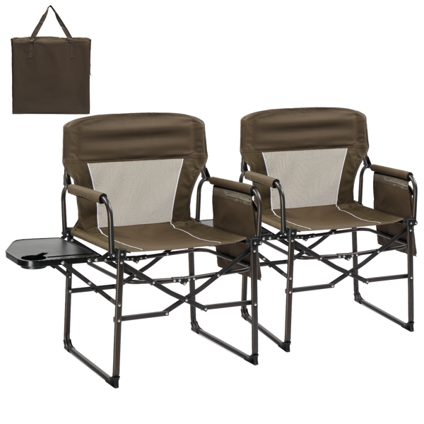 座高19"*宽23"*深16"  棕色  野营椅 牛津布 120kg-2