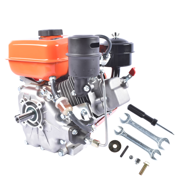 A3- 橙色3HP四冲程单缸柴油发动机 3HP 4-stroke Heavy Duty Single Cylinder Diesel Motor Engine 196CC/2200W (Orange)-7