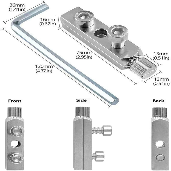 损坏螺丝拆卸和拆卸器的剥离螺丝提取器套装 易拆螺栓抽取套件 断裂内六角螺丝拆卸工具 坏水管抽取器 男士最佳 DIY 礼物-2