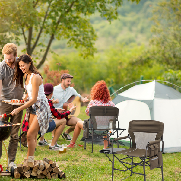 座高19"*宽23"*深16"  棕色  野营椅 牛津布 120kg-15