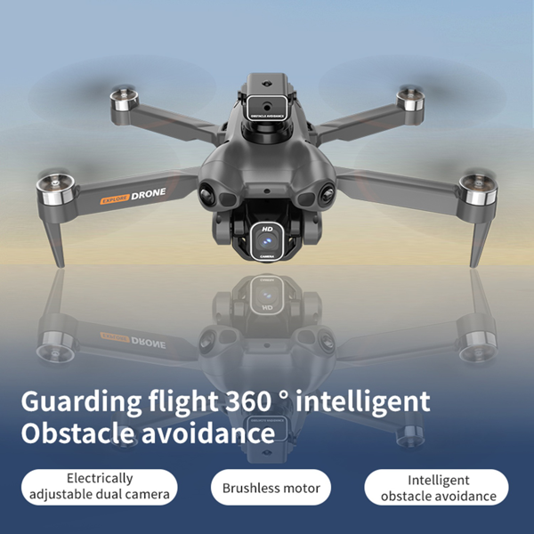 Foldable Quadcopter Drone | Brushless Motors, Large Display Remote Control, 360° Obstacle Avoidance, Optical Flow Hovering Technology, Front/Back Flips, Long-range, High-quality-7