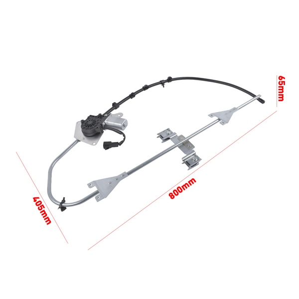 玻璃升降器 Front Left Side Power Window Regulator & 2-Pin Motor Assy Fit for Freightliner M2 A1842743000 A1858283000-8