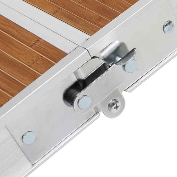 木纹色 铝合金 野营连体桌椅 桌椅连体 136*85.5*67cm 50kg-20