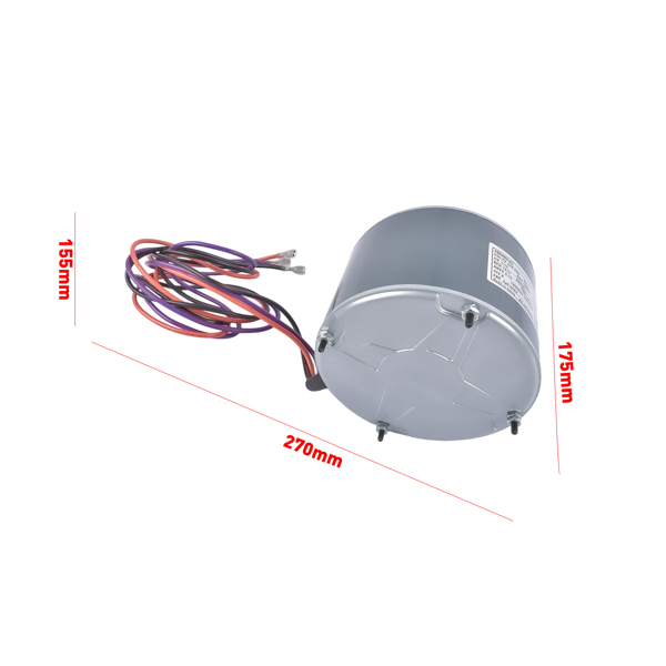 风扇电机 Interlink 100483-41 Condenser Fan Motor 1/10 HP 208-230 Volts 1 Phase 1075 RPM 60HZ-3