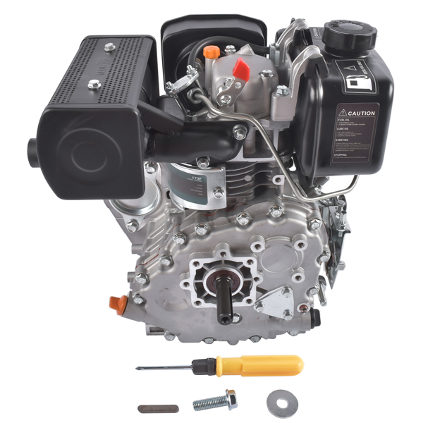 A3-黑色5HP四冲程单缸柴油发动机 5HP 4-stroke Heavy Duty Single Cylinder Diesel Motor Engine 247CC/3600W (Black)-3