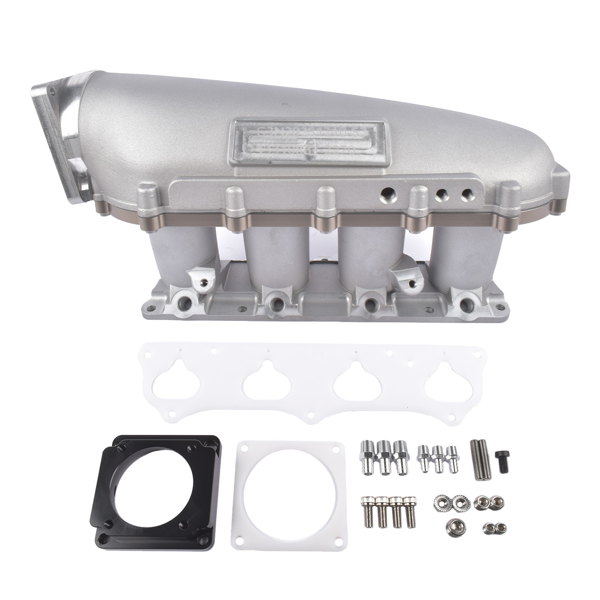 进气歧管 Silver Ultra Race Intake Manifold Kit Replacement for Honda Civic Si 2002-2005, Acura RSX 2002-2006, TSX 2004-2006 K20 K20A2-2