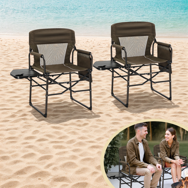 座高19"*宽23"*深16"  棕色  野营椅 牛津布 120kg-13