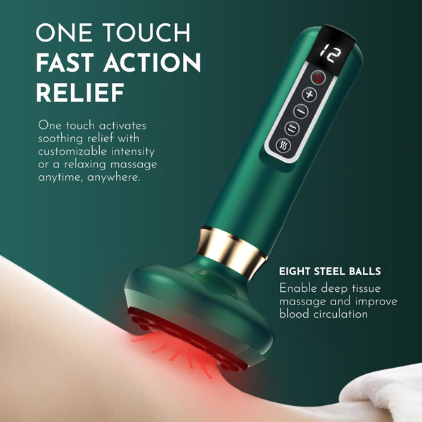 刮痧身体按摩器。12级电动真空杯式按摩器，可充电，无线。非常适合万圣节、圣诞节和生日礼物-6