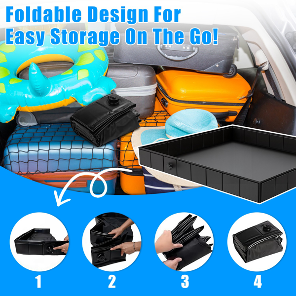 （自提可发加拿大，TEMU，TK请下自提单）可折叠露营淋浴盆，41英寸便携式淋浴底座带排水管，可收纳户外淋浴盆适用于露营、房车旅行、徒步及室内外使用-6