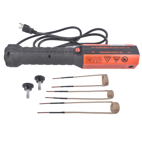 加热器 1200W Magnetic Induction Heater Kit, Bolt Remover Flameless Heat Tool for Rusty Screw Removing with 3 Coils 110V-6