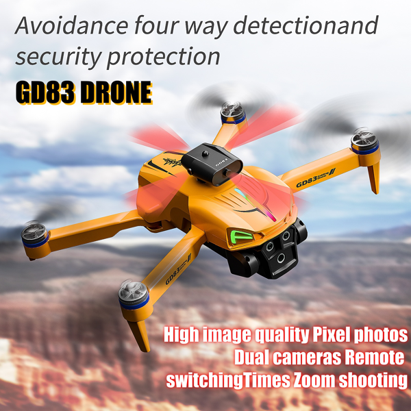 GD83 Drone Is Equipped with Dual Cameras, Powerful Brushless Motor,Light Flow Positioning, , Foldable Aerial Photography Drone-5