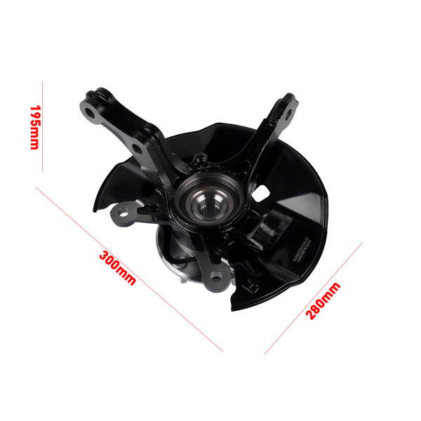 转向节总成 Right Steering Knuckle Assembly Replacement for 13-15 Honda Civic Hybrid, Hybrid-L HF 686356-8