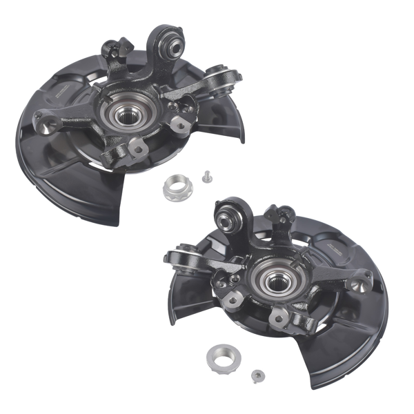 转向节总成 2PCS Rear Left & Right Steering Knuckle & Hub Bearing Assembly Replacement for BMW E90 E91 E92 E93 325xi 330i 328i 335i 335xi 686-270 686-271-1