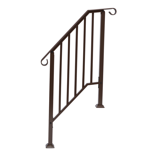 古铜色 2阶 庭院楼梯扶手-1
