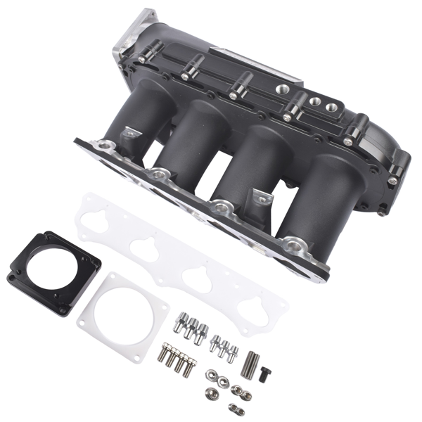 进气歧管 Ultra Race Intake Manifold Kit Black Replacement for Honda Civic 2002-2005 Acura RSX 2002-2006 TSX K20A2-4
