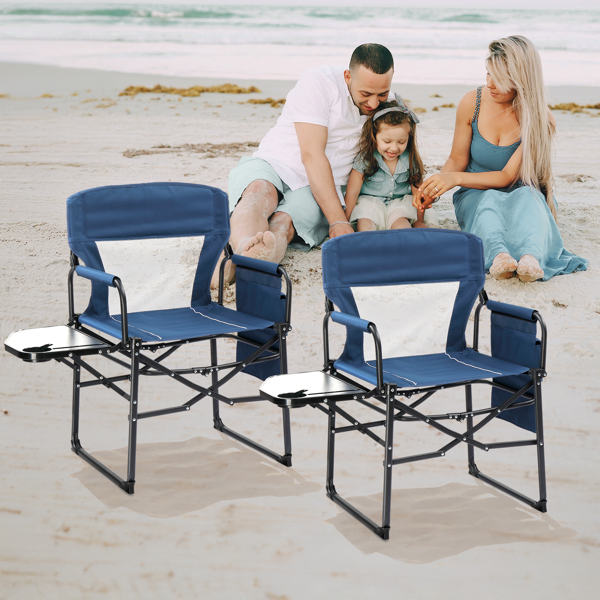 座高19"*宽23"*深16"  蓝灰色  野营椅 牛津布 120kg-15