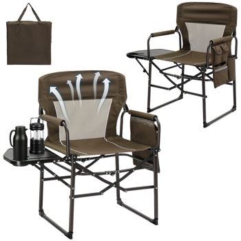 座高19\\"*宽23\\"*深16\\"  棕色  野营椅 牛津布 120kg