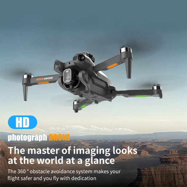 Foldable Quadcopter Drone | Brushless Motors, Large Display Remote Control, 360° Obstacle Avoidance, Optical Flow Hovering Technology, Front/Back Flips, Long-range, High-quality-12