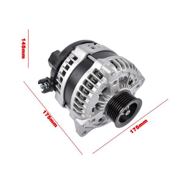 发电机 Alternator 12V 240A CW 6-Groove Pulley Replacement for Ford F-150 2015-2020 V8 5.0L HL3Z10346F FL3Z10346G 44000 1042110080-8