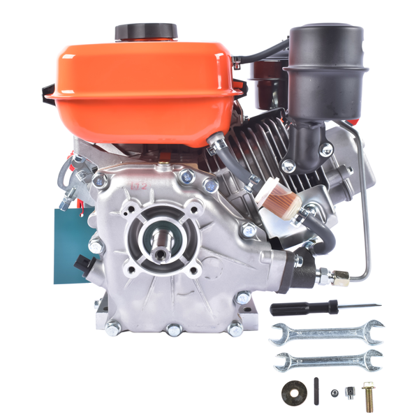 A3- 橙色3HP四冲程单缸柴油发动机 3HP 4-stroke Heavy Duty Single Cylinder Diesel Motor Engine 196CC/2200W (Orange)-5