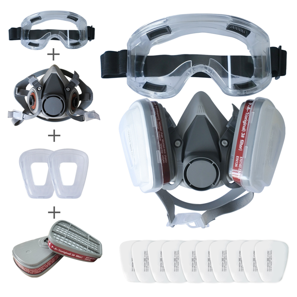 16in1可重复使用面罩带保护眼罩带过滤器面罩-5