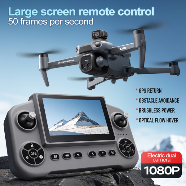 V918MAX Drone, 20-30 Minute Flight, Dual HD 50fps Cameras, 5MP Stabilized Images, Auto Low Power Return, Large Screen Remote-5