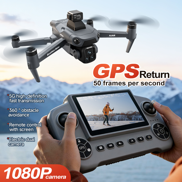 V918MAX Drone, 20-30 Minute Flight, Dual HD 50fps Cameras, 5MP Stabilized Images, Auto Low Power Return, Large Screen Remote-9