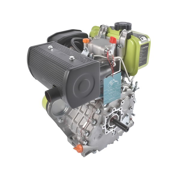 A3-绿色5HP四冲程单缸柴油发动机 5HP 4-stroke Heavy Duty Single Cylinder Diesel Motor Engine 247CC/3600W (Green)-6