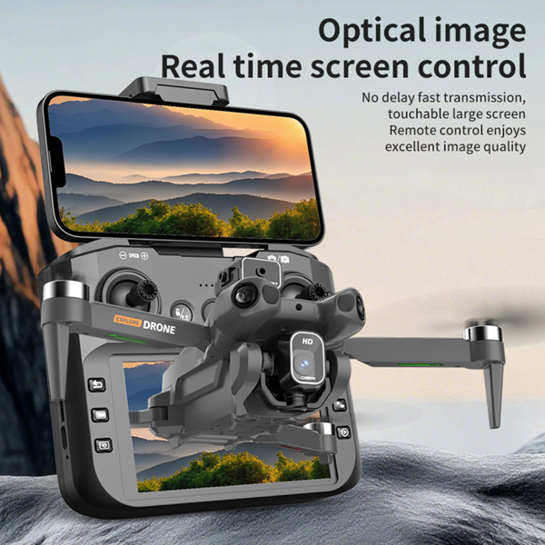 Foldable Quadcopter Drone | Brushless Motors, Large Display Remote Control, 360° Obstacle Avoidance, Optical Flow Hovering Technology, Front/Back Flips, Long-range, High-quality-15