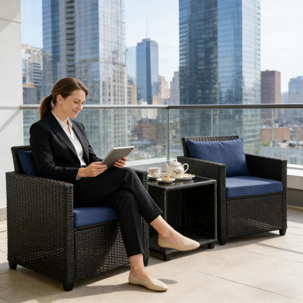 户外花园沙发套装 /藤编沙发-4