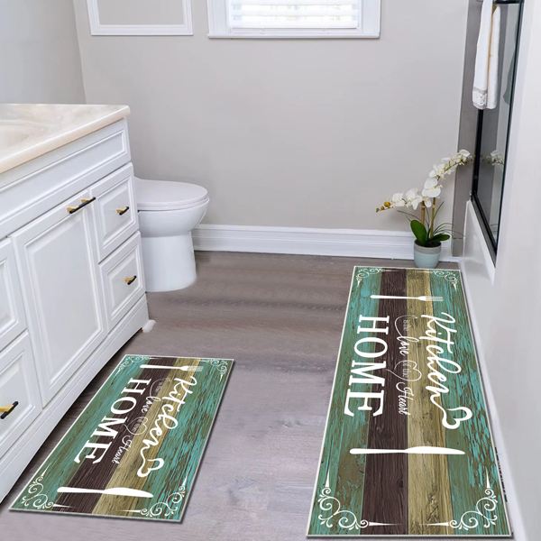 （仿羊绒水洗底）Home 地毯两件套-6