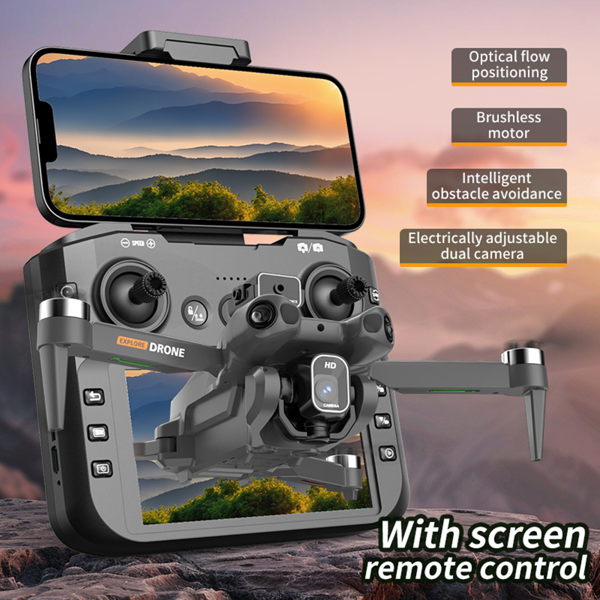 Foldable Quadcopter Drone | Brushless Motors, Large Display Remote Control, 360° Obstacle Avoidance, Optical Flow Hovering Technology, Front/Back Flips, Long-range, High-quality-13