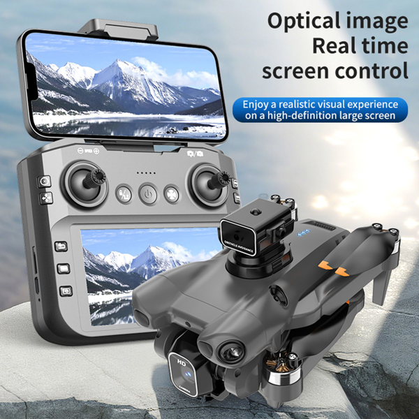 Foldable Quadcopter Drone | Brushless Motors, Large Display Remote Control, 360° Obstacle Avoidance, Optical Flow Hovering Technology, Front/Back Flips, Long-range, High-quality-16