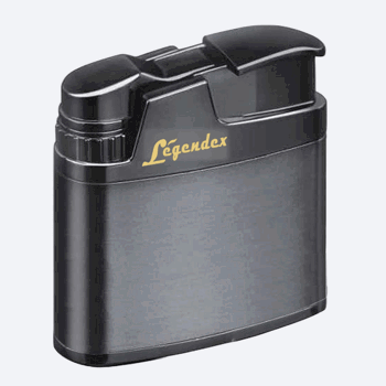 LEGENDEX®攀登者* 银色防风打火机复古风格用于雪茄香烟厨房户外可重复充气可调节火焰高度便携式