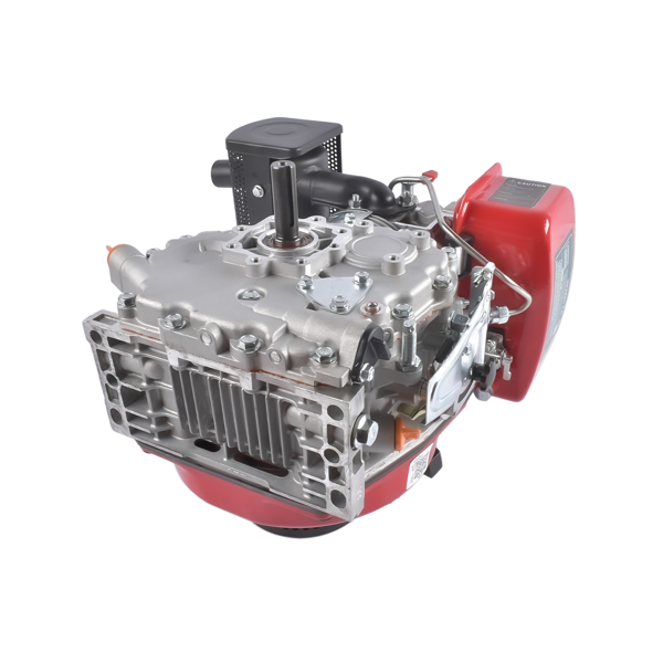 A3-红色5HP四冲程单缸柴油发动机 5HP 4-stroke Heavy Duty Single Cylinder Diesel Motor Engine 247CC/3600W (Red)-6